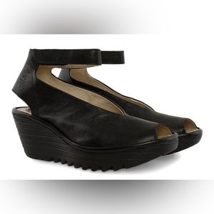 Fly London Yala Peep Toe Platform Sandals